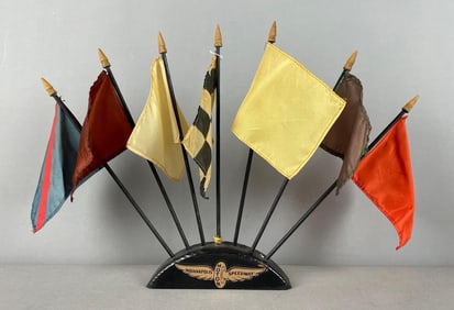Vintage Indianapolis Motor Speedway Signal Flag Display