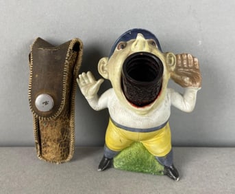 Vintage Baseball Figure Cigar Tip Holder