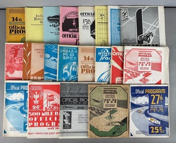 Group of 1930s Indianapolis Motor Speedway Programs and More