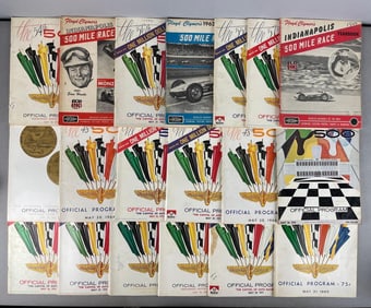 Group of 1960s / 70s Indianapolis Motor Speedway Programs