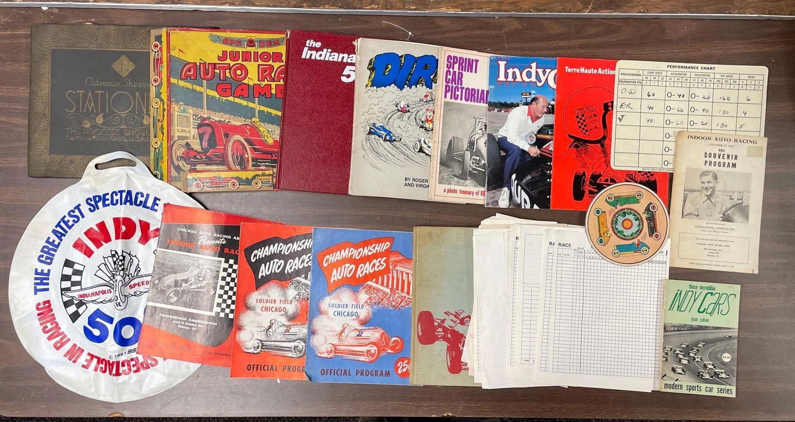 Group of Vintage Auto Racing Ephemera (1 of 3)