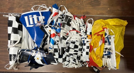 Group of Auto Racing Advertising Banners and More