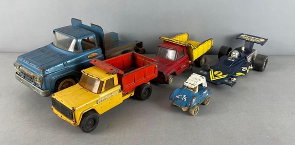 Group of Vintage Pressed Steel Vehicles