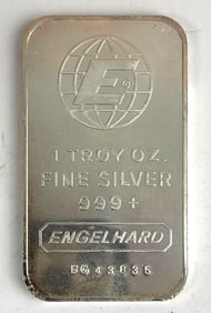 Engelhard 1 oz .999 Fine Silver Ingot/ Bar