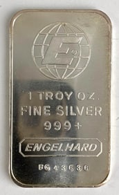 Engelhard 1 oz .999 Fine Silver Ingot/ Bar