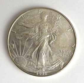 1993 US Mint American Silver Eagle 1 oz .999 Fine Silver