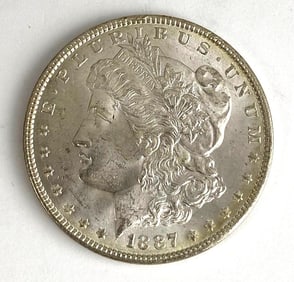 1887 Morgan Silver Dollar