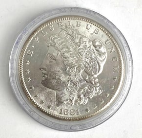 1881 S Morgan Silver Dollar