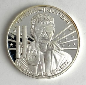 Trump Hasta La Vista Biden 1 oz .999 Silver Round