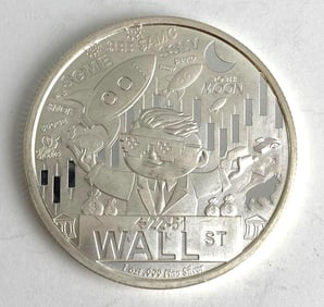Wallstreet Gamestonk 1 oz .999 Fine Silver Round