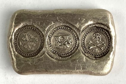 MK Barz Pirate Trading Bar 1 oz .999 Fine Silver Ingot/ Bar