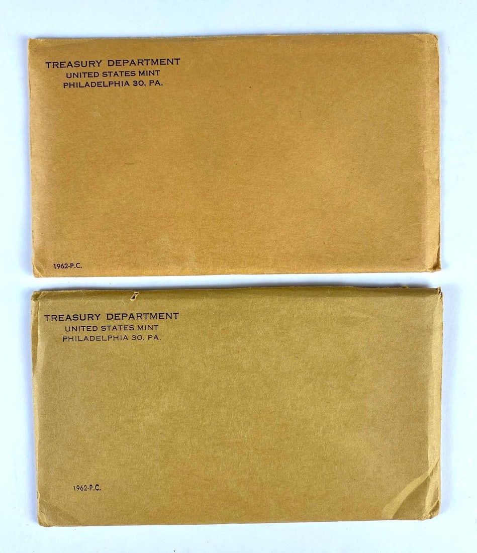 Group of 2 US 1962 Proof Coin Sets (1 of 2)