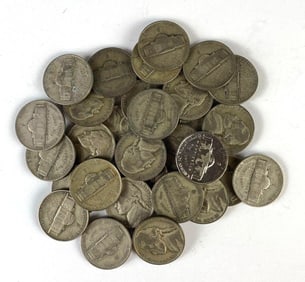 Group of 30 US Jefferson Nickels