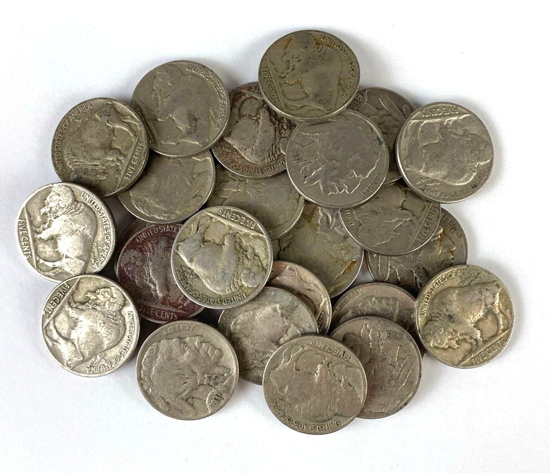 Group of 25 US Buffalo Nickels (1 of 1)