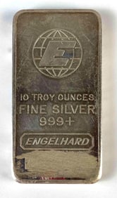 Engelhard 10oz .999 Fine Silver Ingot/Bar