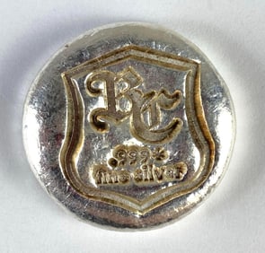 BC Shield 1oz .999 Fine Silver Round
