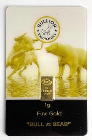 Bullion Exchanges 1 Gram .999 Fine Gold Ingot/Bar