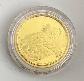 2012 Perth Mint Australia $15 Koala 1/10th oz .9999 Gold Coin