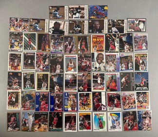 Group of Michael Jordan Basketball Cards