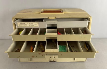Tackle Box with Fishing Lures