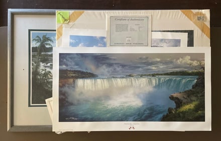 Group ofLimited Edition Larry Dyke Waterfall Lithographs
