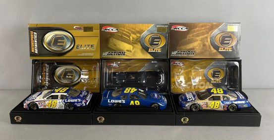 Group of Action RCCA Elite Jimmie Johnson Die-Cast Stock Cars