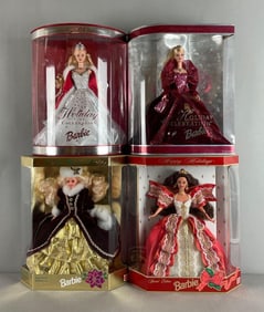 Group of 2 Mattel Special Edition Holiday Barbie Fashion Dolls