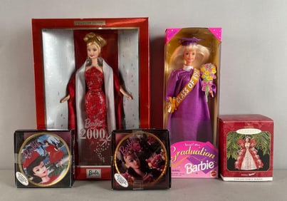 Group of Mattel Barbie Fashion Dolls and More