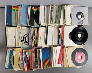 Group of Vintage 45 RPM Vinyl Records