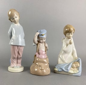 Group of 3 Lladro Porcelain Figurines