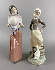 Group of 2 Lladro Porcelain Figurines