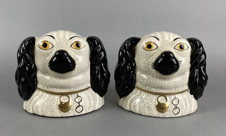 Group of 2 Fitz and Floyd Spaniel Dog Figurines