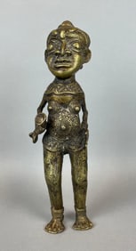 African Benin Bronze Tribal Statue
