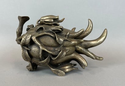 Buddha's Hand Bronze Cast Incense Burner