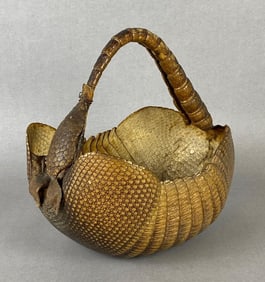 Taxidermy Armadillo Basket