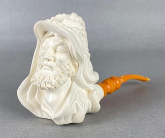 Large Turkish Man Meerschaum Tobacco Pipe