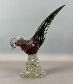 Murano Art Glass Rooster Figurine