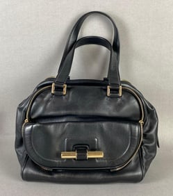 Jimmy Choo Justine Black Leather Handbag
