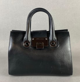 Jimmy Choo Riley Black Leather Handbag