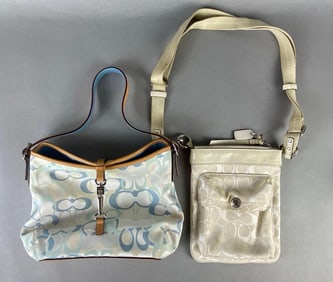 Group of 2 Coach Canvas Purses