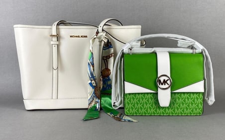 Group of 2 Michael Kors Leather Purses