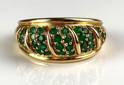 14k Gold Emerald Ring