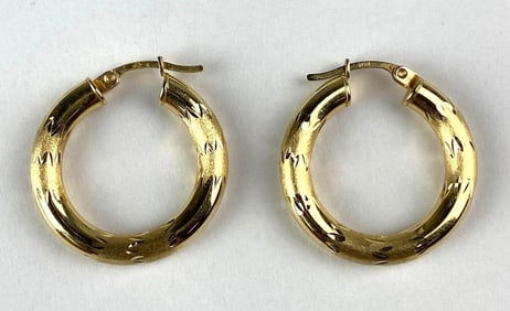 14k Gold Hoop Earrings