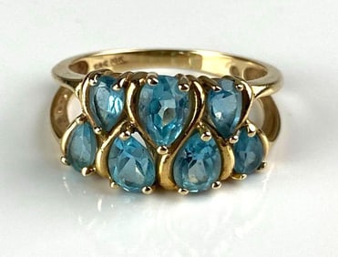 10k Gold Topaz Ring