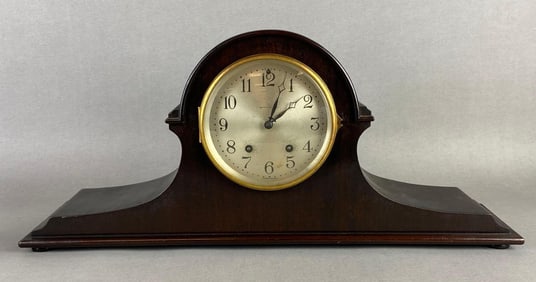 Antique Seth Thomas No. 5 Tambour Wood Mantel Clock