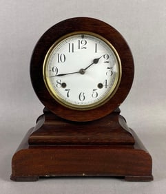 Antique New Haven Clock Co. Wood Mantel Clock