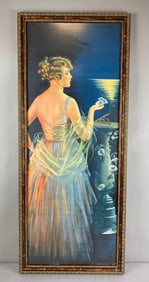 1922 Pompeian beauty Cream Advertising Yard Long Print