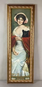 1912 Pompeian Beauty Advertising Yard Long Print