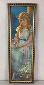 1923 Pompeian Beauty Advertising Yard Long Print