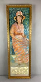 1921 Foot Rest Hosiery Advertising Yard Long Print